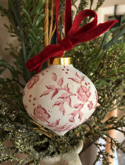 Hand-Painted Nativity Marian Ornament